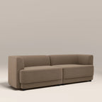 Harley 3 Seater Sofa | Truffle Brown Sustainable Mohair Velvet
