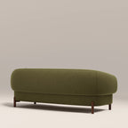 Hallfield 3 Seater Sofa | Moss Green Sustainable Mohair Velvet