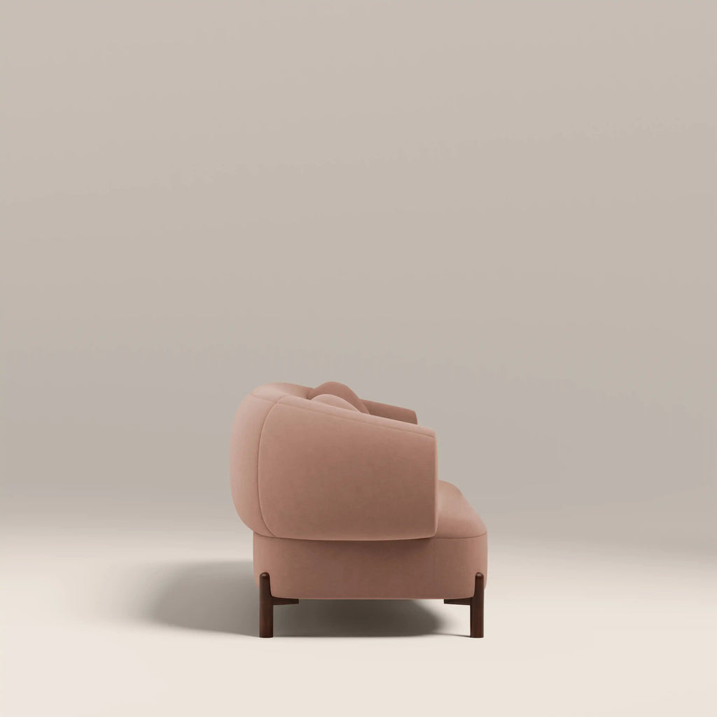 Hallfield 3 Seater Sofa | Blush Pink Sustainable Velvet