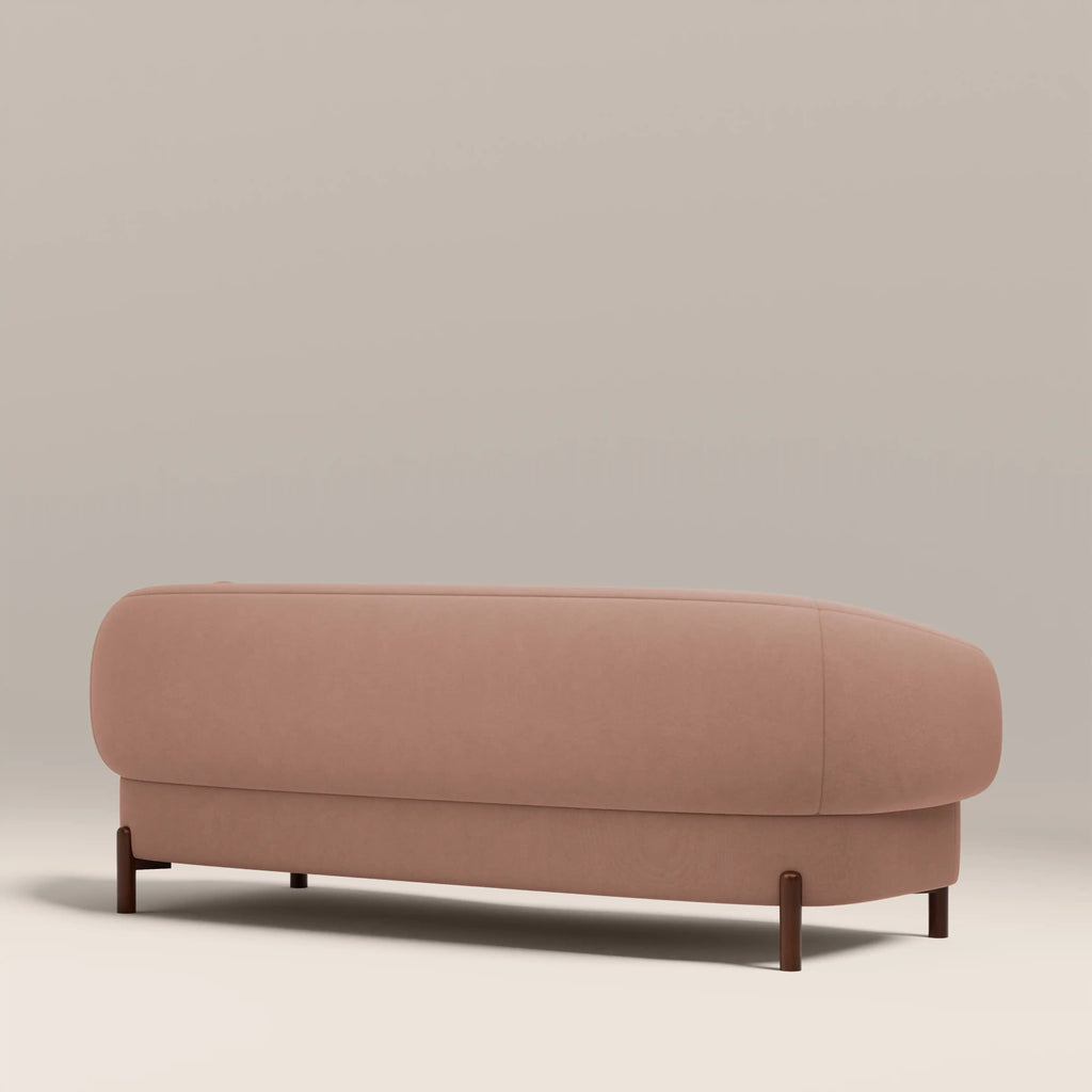 Hallfield 3 Seater Sofa | Blush Pink Sustainable Velvet