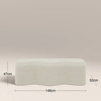 Ivan Storage Ottoman | Speckled Stone Sustainable Boucle