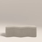 Ivan Storage Ottoman | Speckled Stone Sustainable Boucle