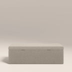 Ivan Storage Ottoman | Speckled Stone Sustainable Boucle