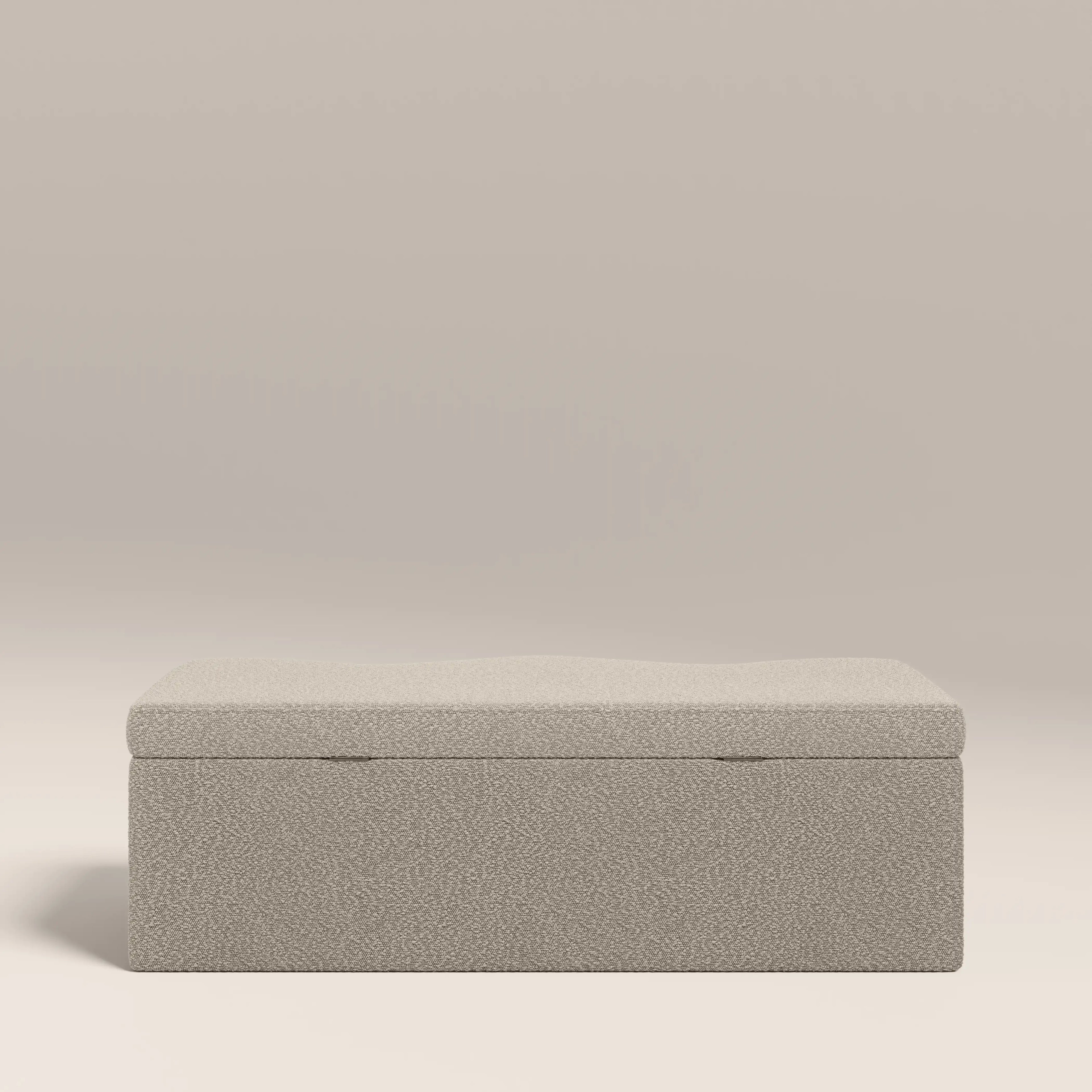 Ivan Storage Ottoman | Speckled Stone Sustainable Boucle