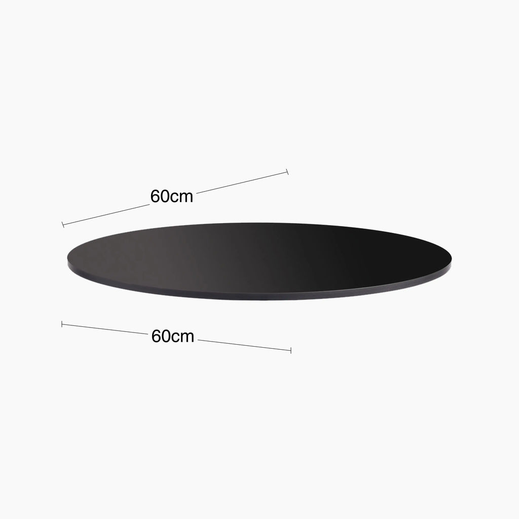 Kayden Round High Pressure Laminate Table Top | Black