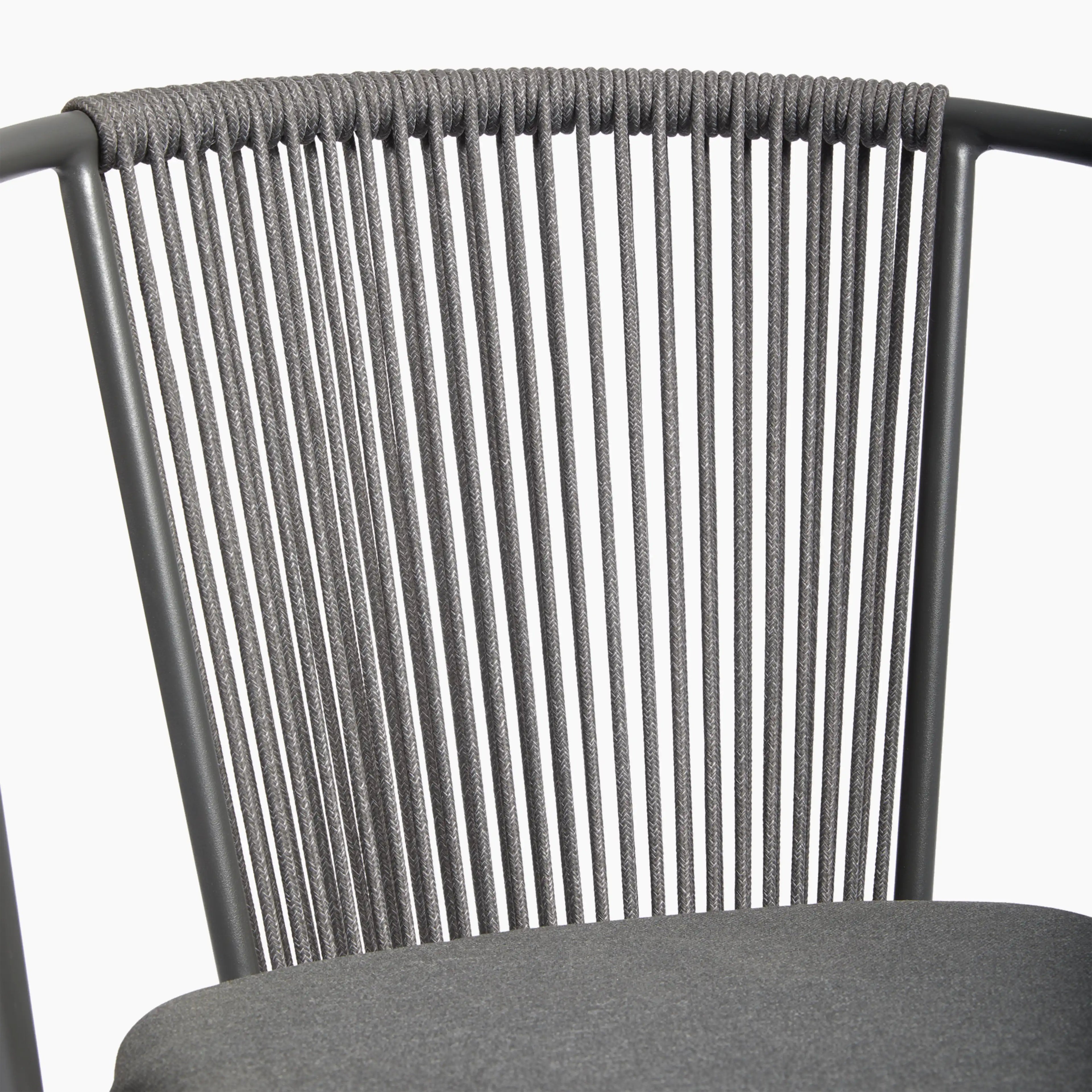 Lombard Carver Dining Chair | Charcoal Grey Fabric & Charcoal Grey
