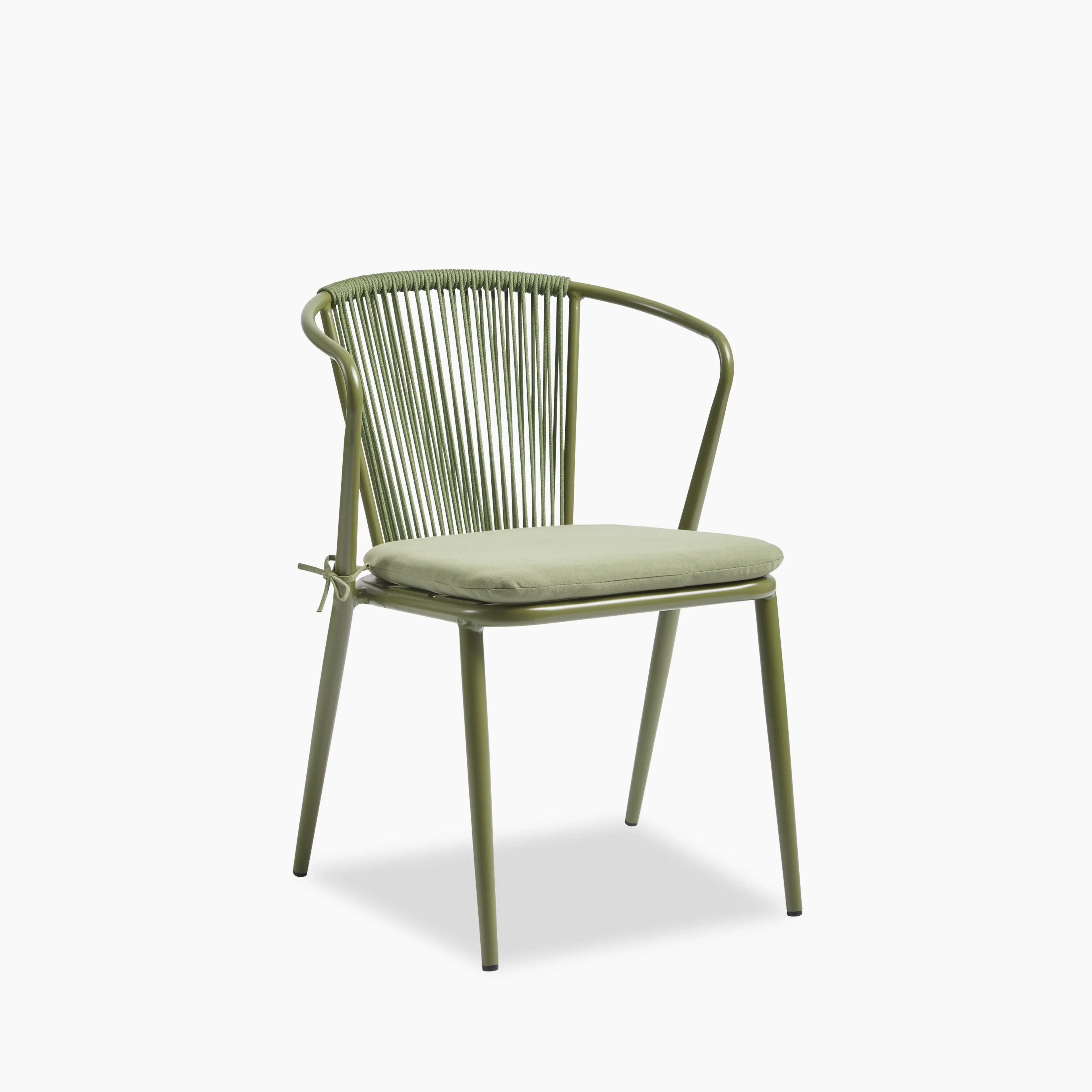 Lombard Carver Dining Chair | Olive Green Fabric & Olive Green