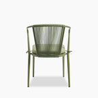 Lombard Carver Dining Chair | Olive Green Fabric & Olive Green