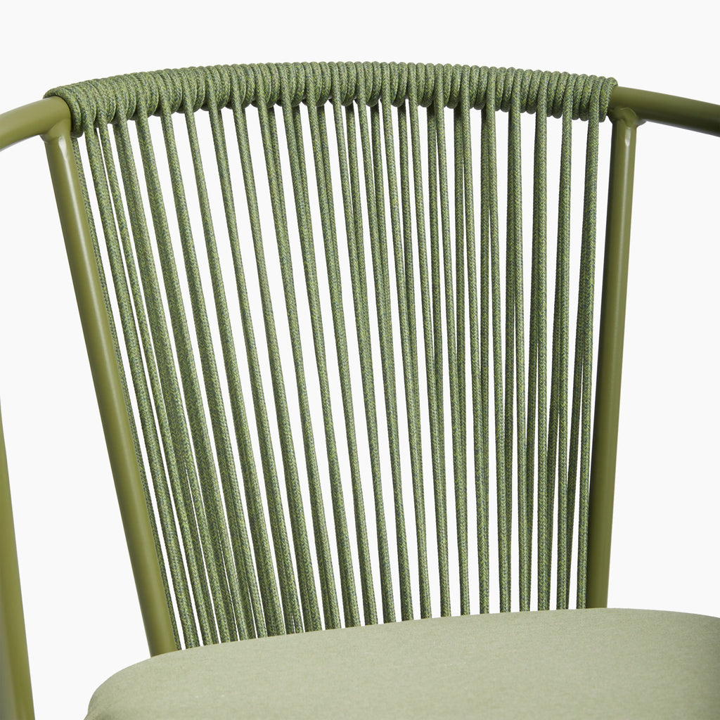 Lombard Carver Dining Chair | Olive Green Fabric & Olive Green