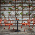 Lombard Carver Dining Chair | Burnt Orange Fabric & Burnt Orange