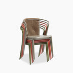 Lombard Carver Dining Chair | Burnt Orange Fabric & Burnt Orange