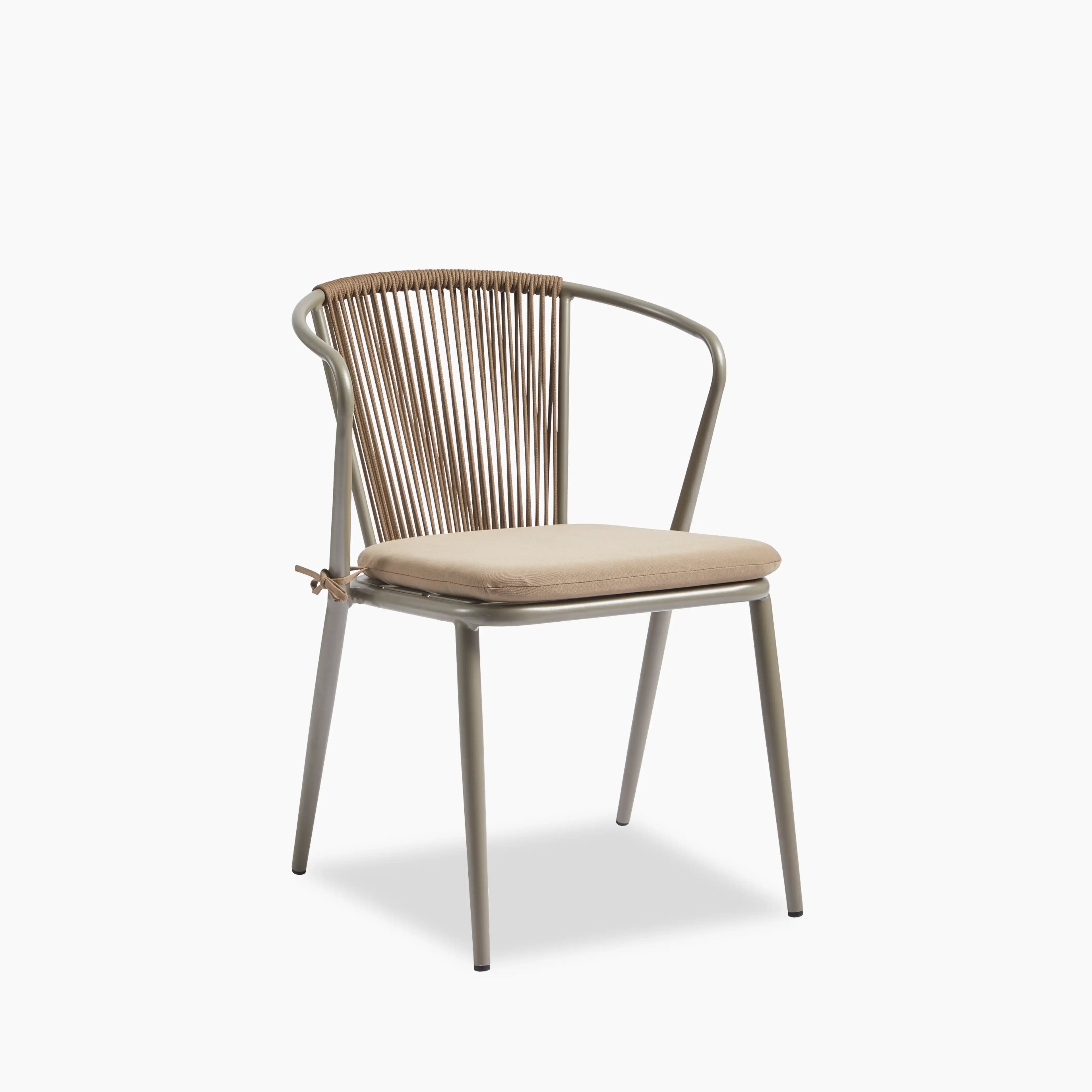 Lombard Carver Dining Chair | Taupe Fabric & Taupe