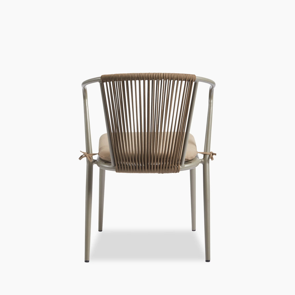 Lombard Carver Dining Chair | Taupe Fabric & Taupe