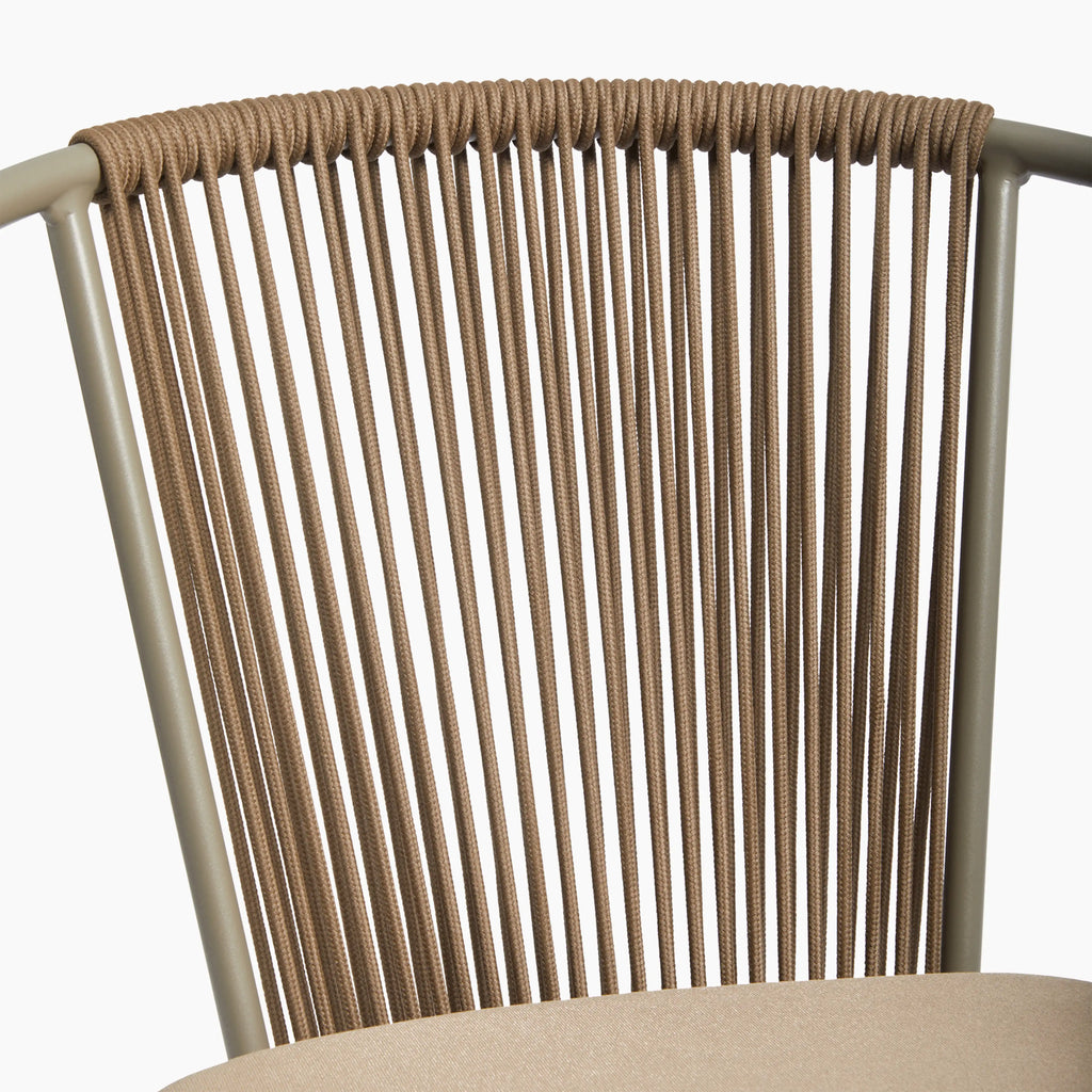 Lombard Carver Dining Chair | Taupe Fabric & Taupe