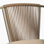 Lombard Carver Dining Chair | Taupe Fabric & Taupe
