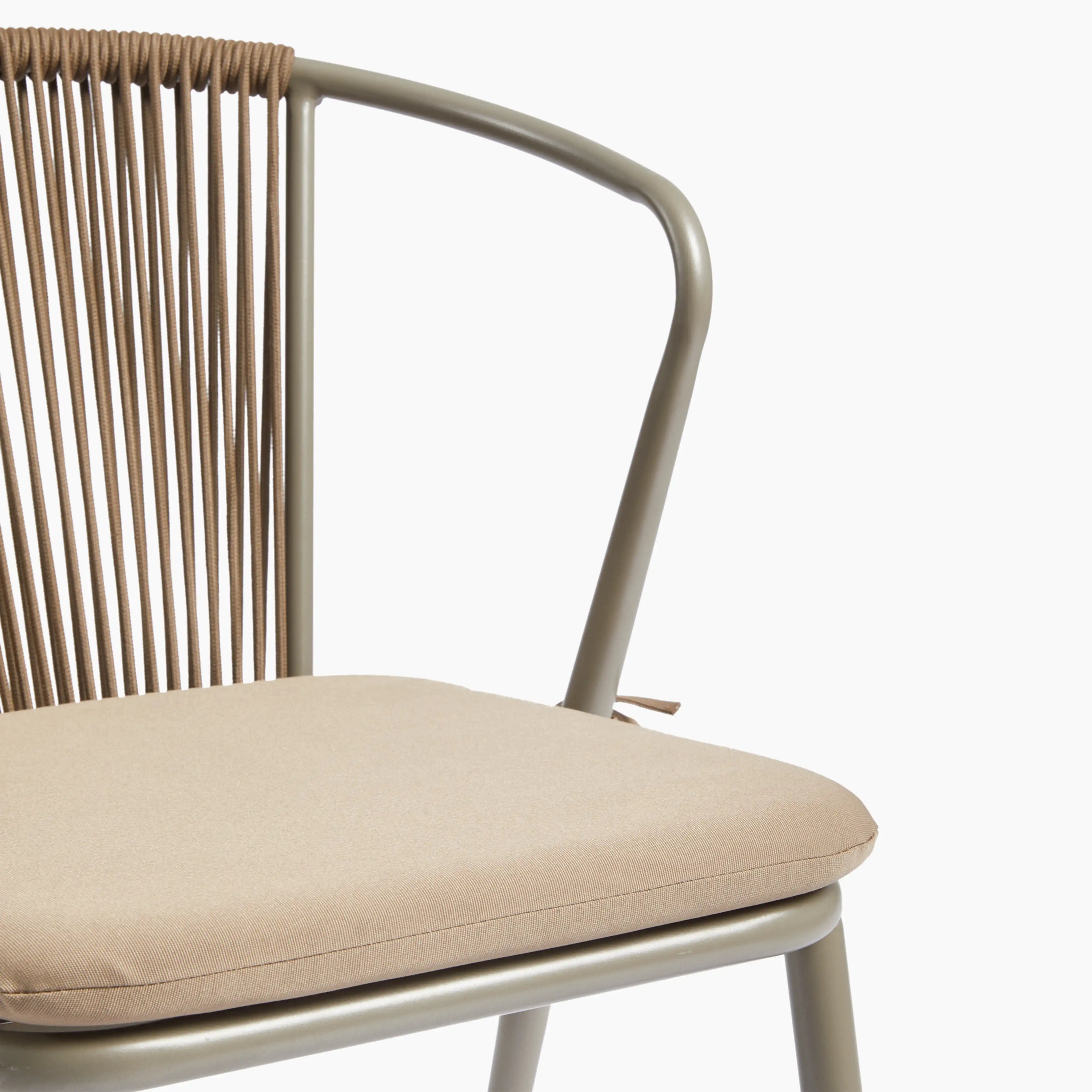 Lombard Carver Dining Chair | Taupe Fabric & Taupe