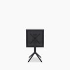 Aiden 4 Seat Square Folding Cafe Table | Black