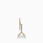Aiden 4 Seat Square Folding Cafe Table | Taupe