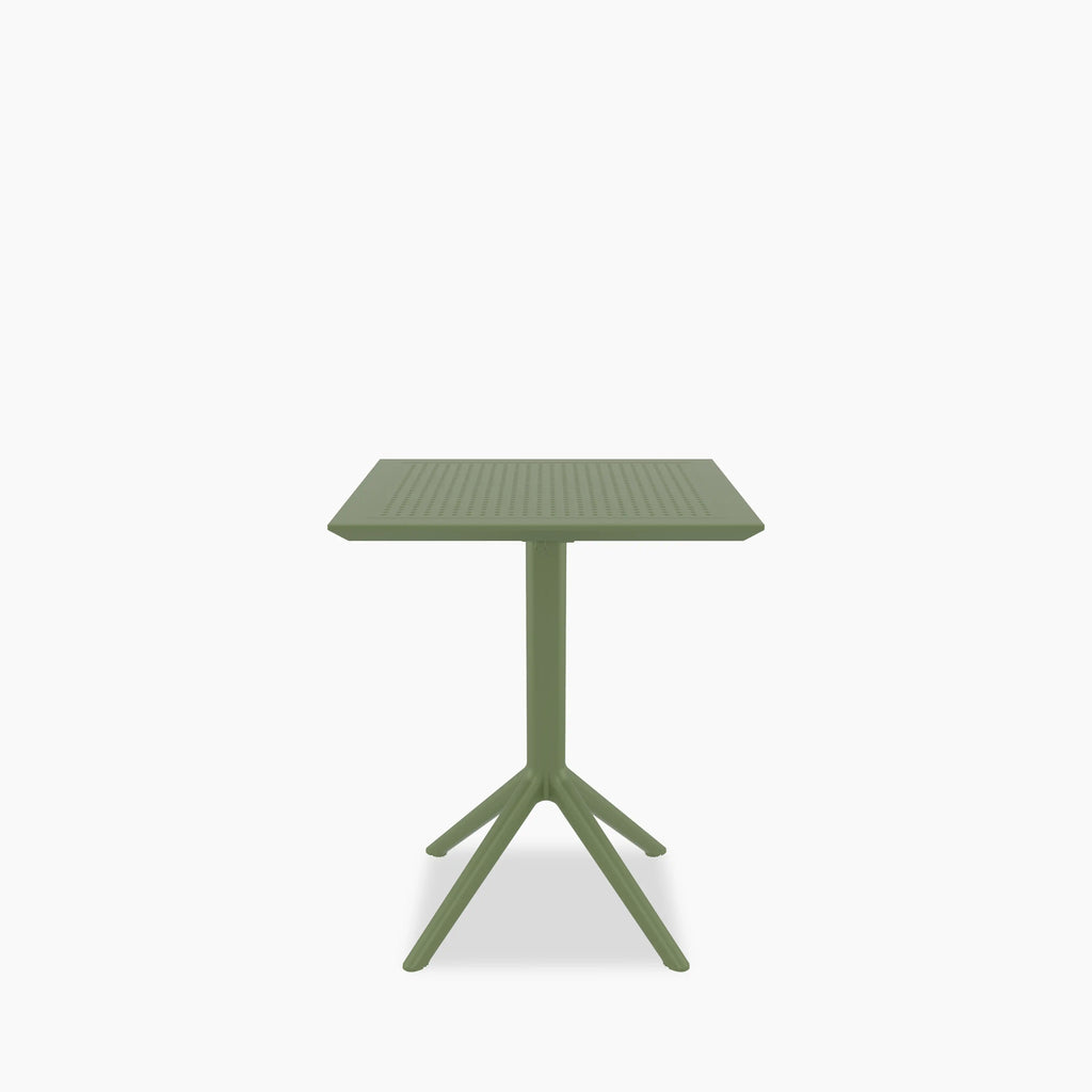 Aiden 4 Seat Square Folding Cafe Table | Green