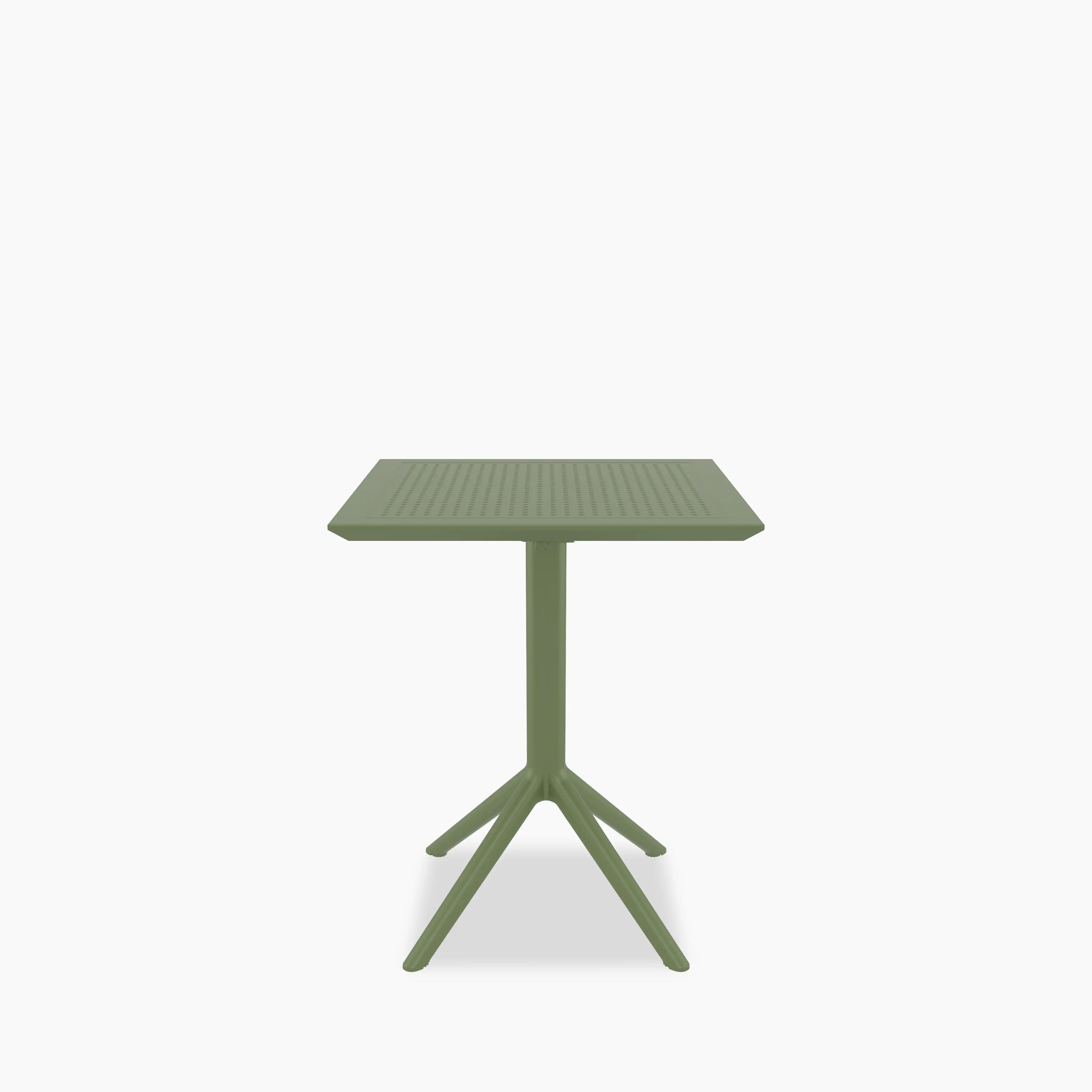 Aiden 4 Seat Square Folding Cafe Table | Green