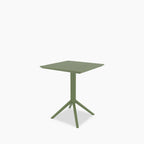 Aiden 4 Seat Square Folding Cafe Table | Green