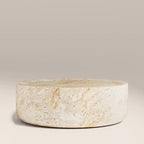 Ingrid Round Coffee Table | Natural Travertine Effect