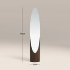 Finn Full Length Floor Mirror, 170 x 32 cm| Dark Walnut