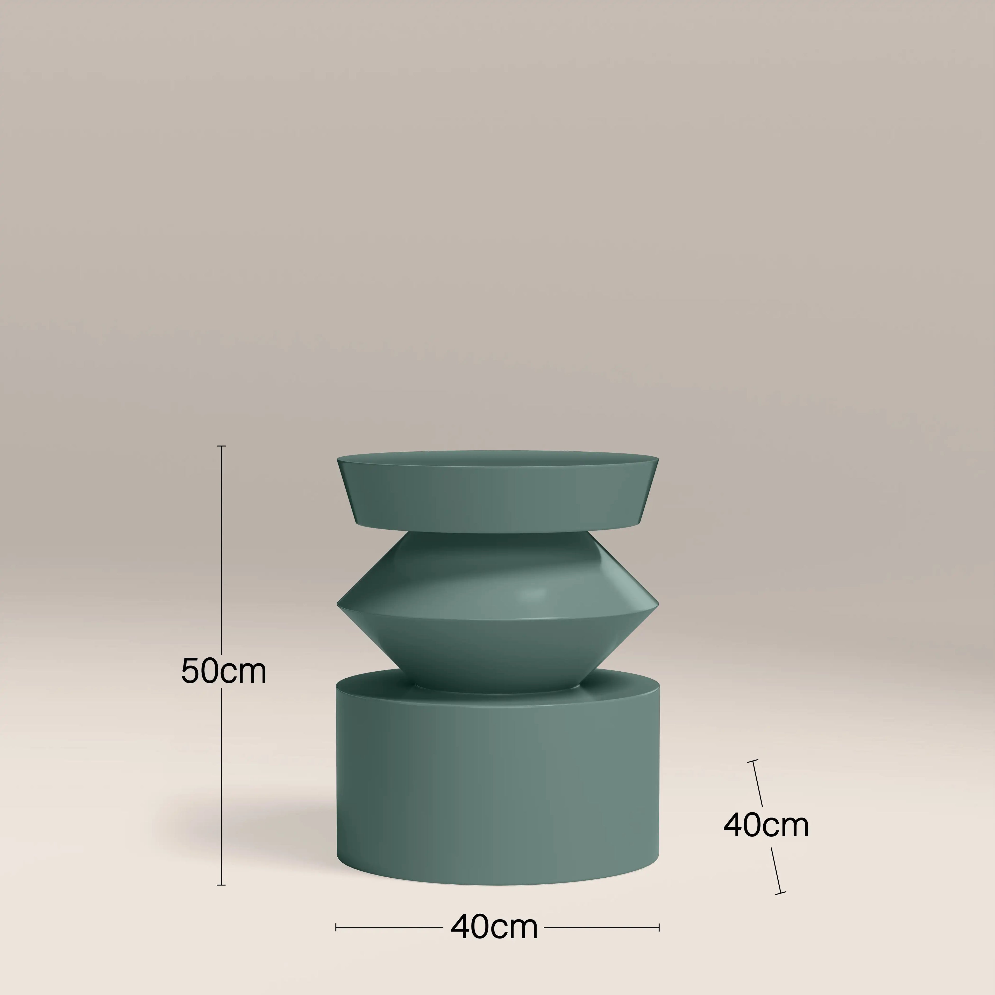 Kayla Round Side Table | High Gloss Sky Blue