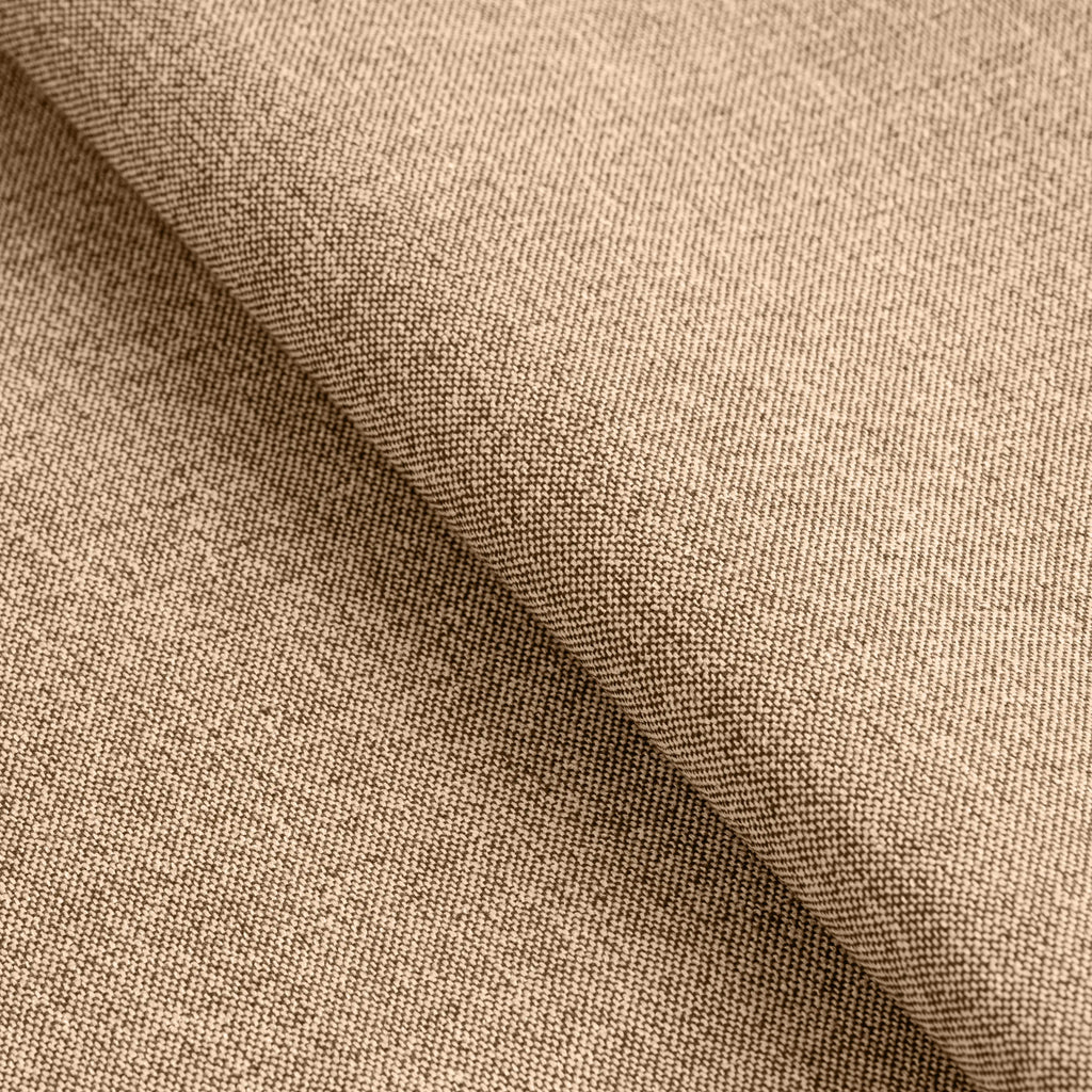 Halston 3 Seater Dining Bench | Latte Sustainable Fabric & Walnut