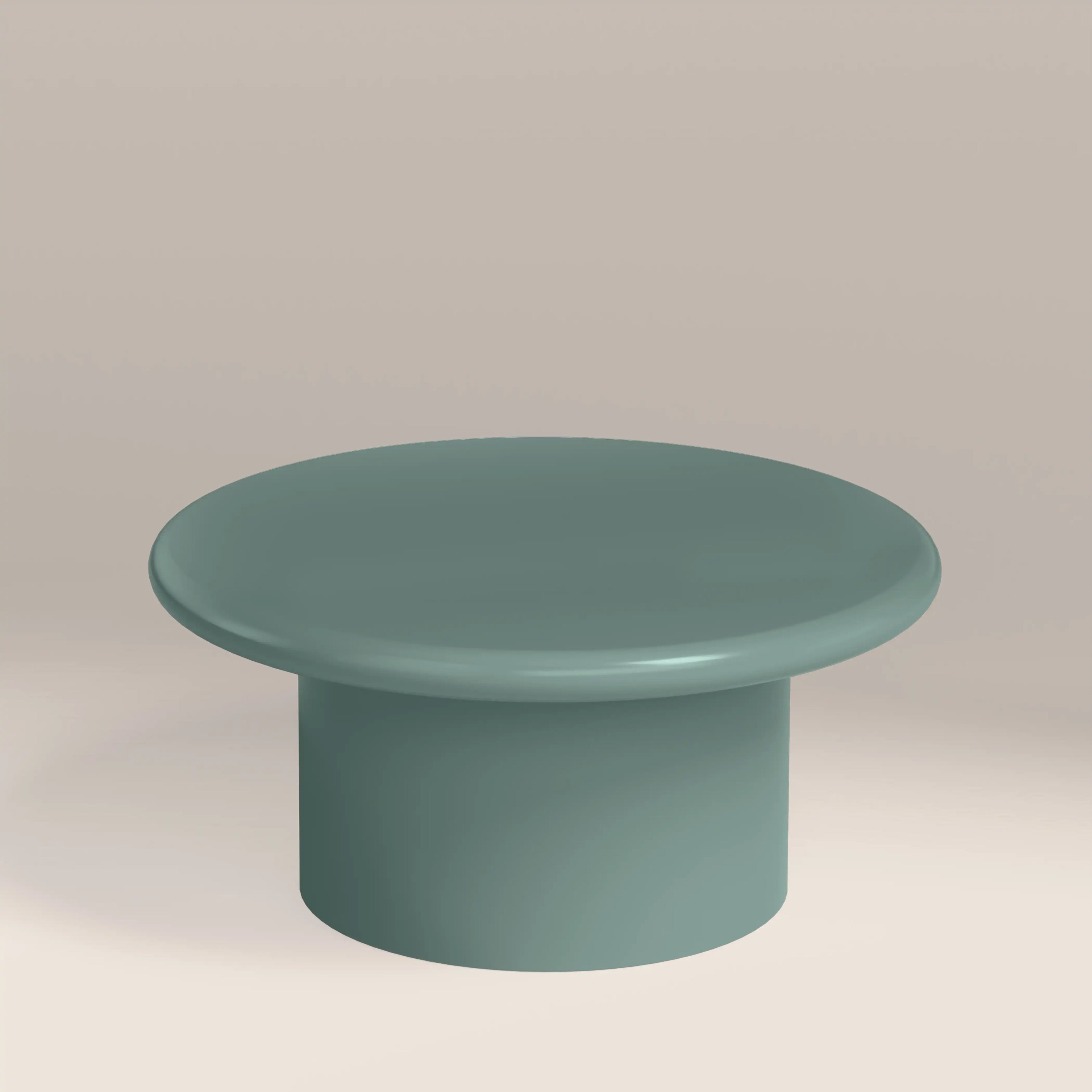 Layah Round Coffee Table | High Gloss Sky Blue