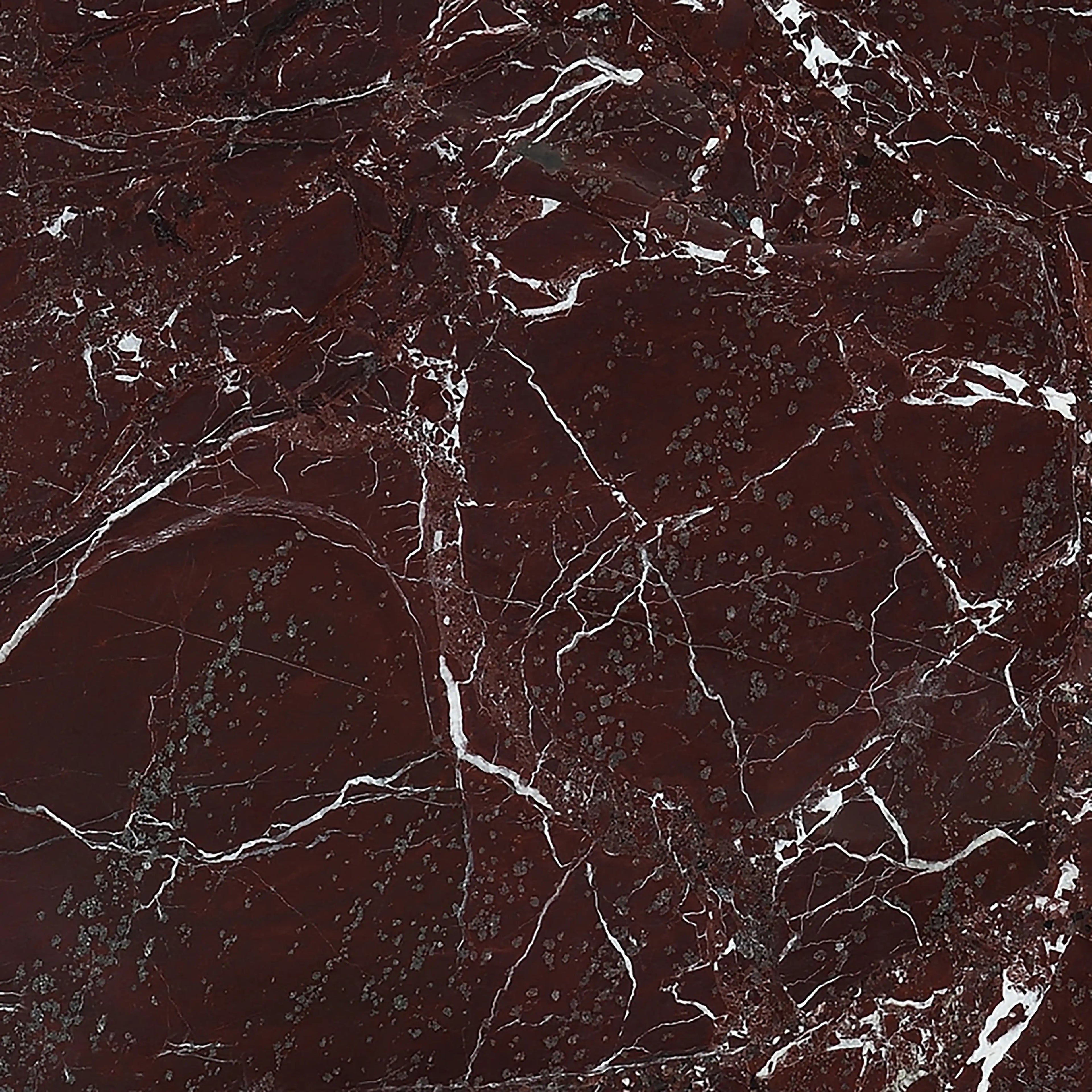 Gio Rectangle Coffee Table | Burgundy Rosso Levanto Marble & Chrome