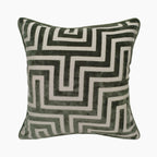 Connelly Large Square Velvet Cushion | Sage Green