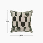 Alonzo Large Square Velvet Cushion | Sage Green