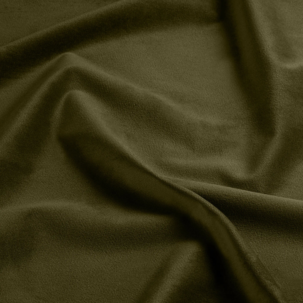 Lola Accent Chair | Moss Green Sustainable Mohair Velvet & Walnut