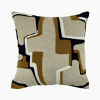 Alto Square Fabric Cushion | Whiskey Brown & Natural