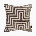 Connelly Square Velvet Cushion | Chocolate Brown
