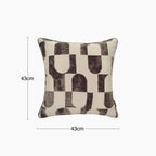Alonzo Square Velvet Cushion | Chocolate Brown