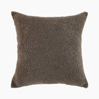 Charlie Square Boucle Cushion | Latte & Brown