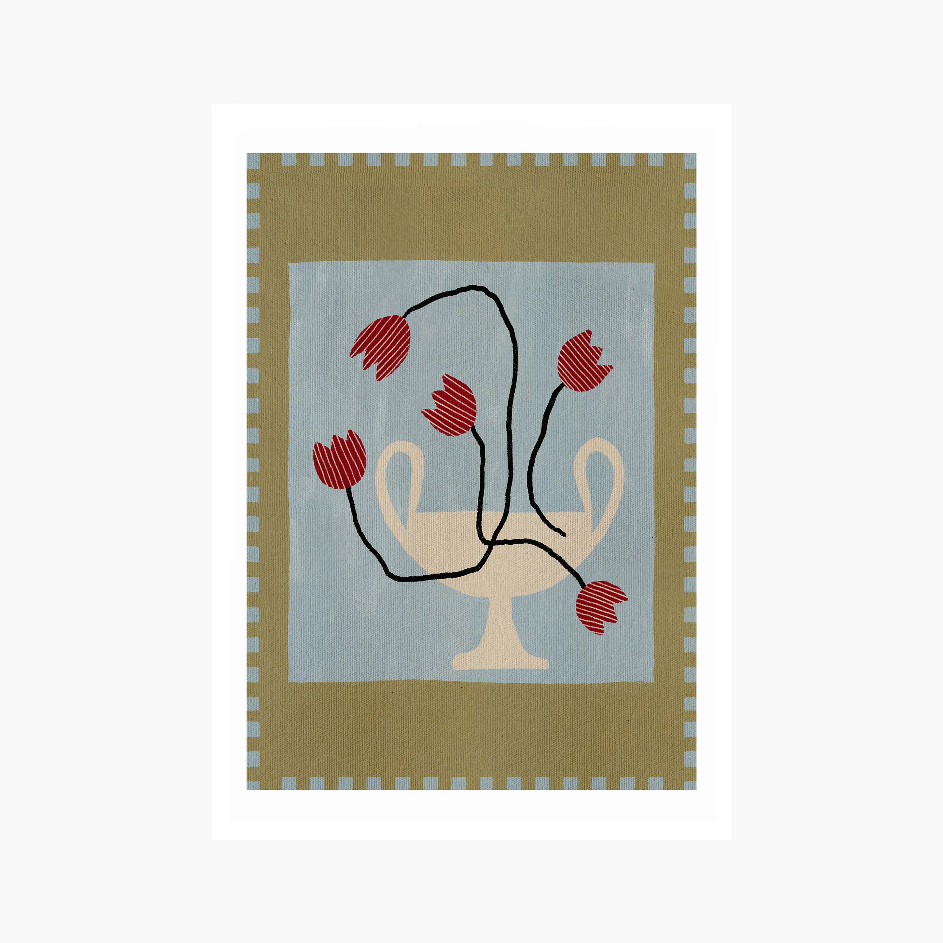 Abstract Tulips Graphic Print
