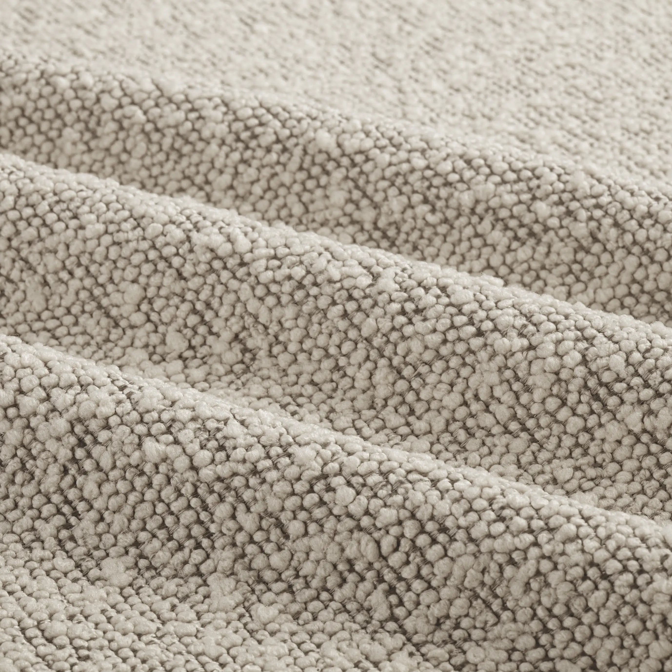 Luca Carver Dining Chair | Speckled Stone Sustainable Boucle & Brass