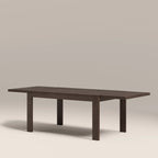 Ceva 6-10 Seat Rectangle Wooden Extendable Dining Table | Smoked Walnut