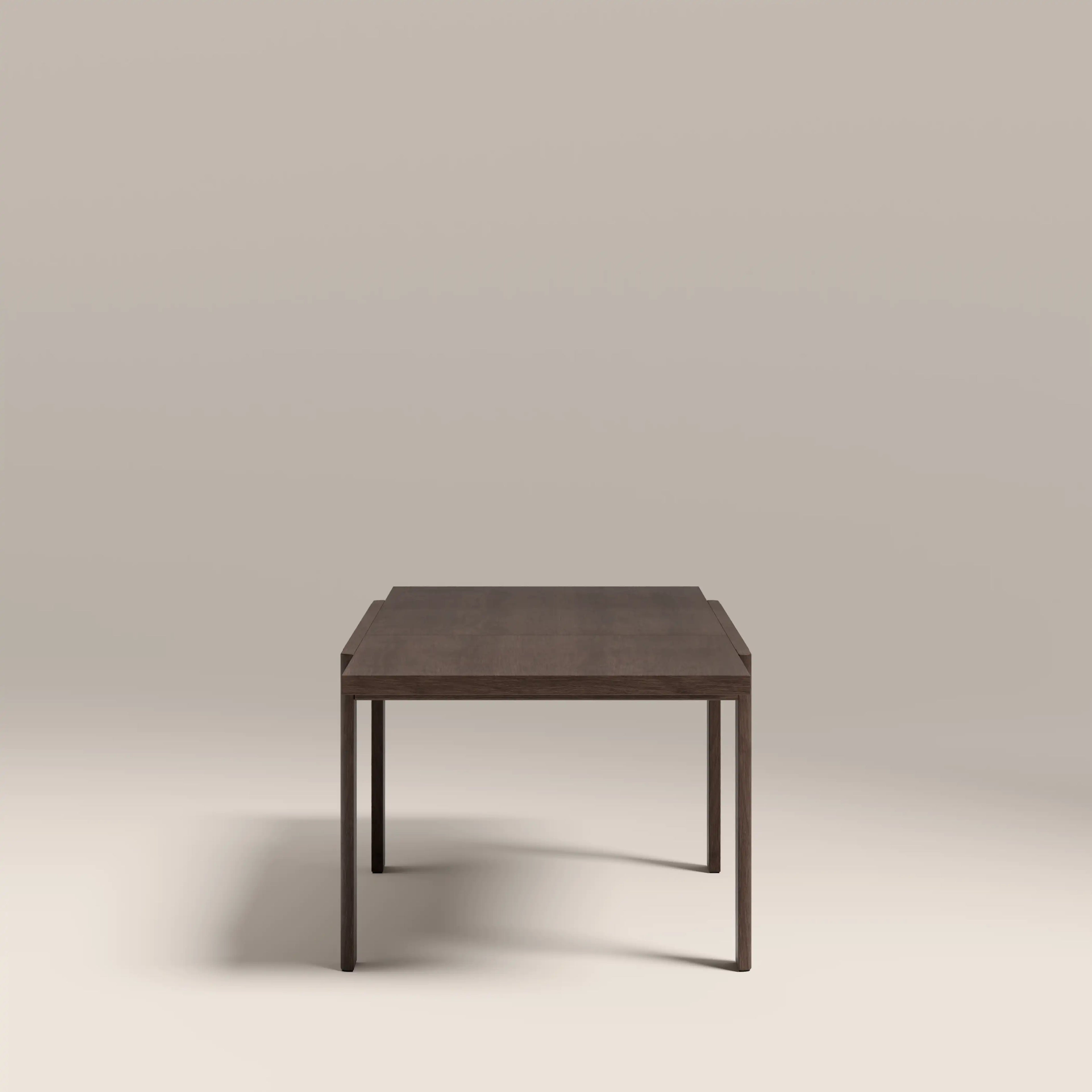 Ceva 6-10 Seat Rectangle Wooden Extendable Dining Table | Smoked Walnut