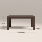 Ceva 6-10 Seat Rectangle Wooden Extendable Dining Table | Smoked Walnut