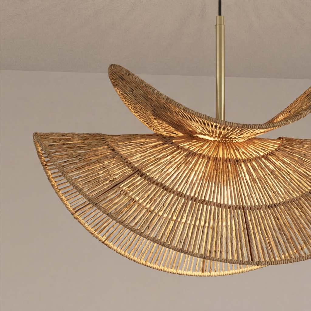 Javon Pendant Light | Natural Rattan