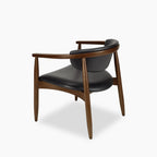 Emrik Wooden Lounge Chair | Upholstered Seat & Upholstered Backrest