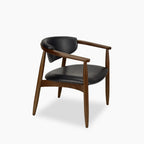 Emrik Wooden Lounge Chair | Upholstered Seat & Upholstered Backrest