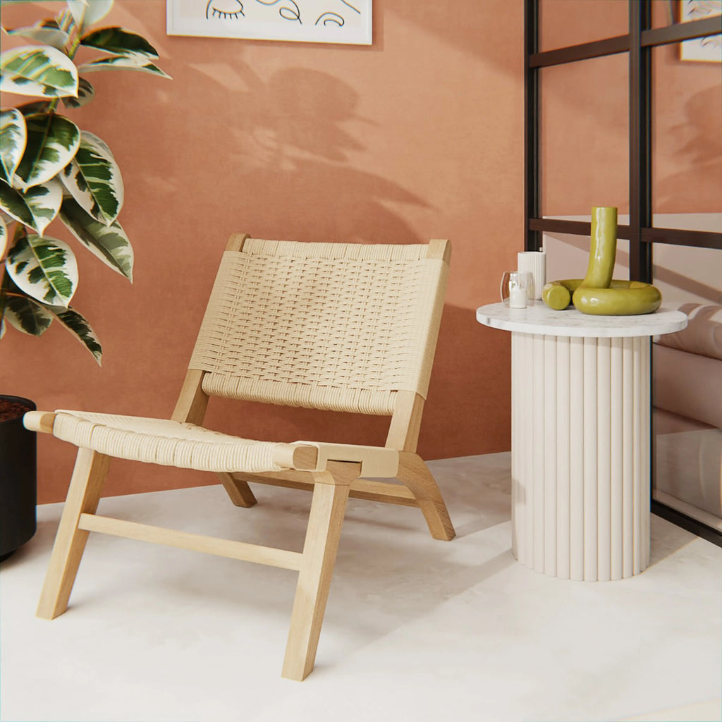 Jensen Accent Chair | Natural Weave & Oak